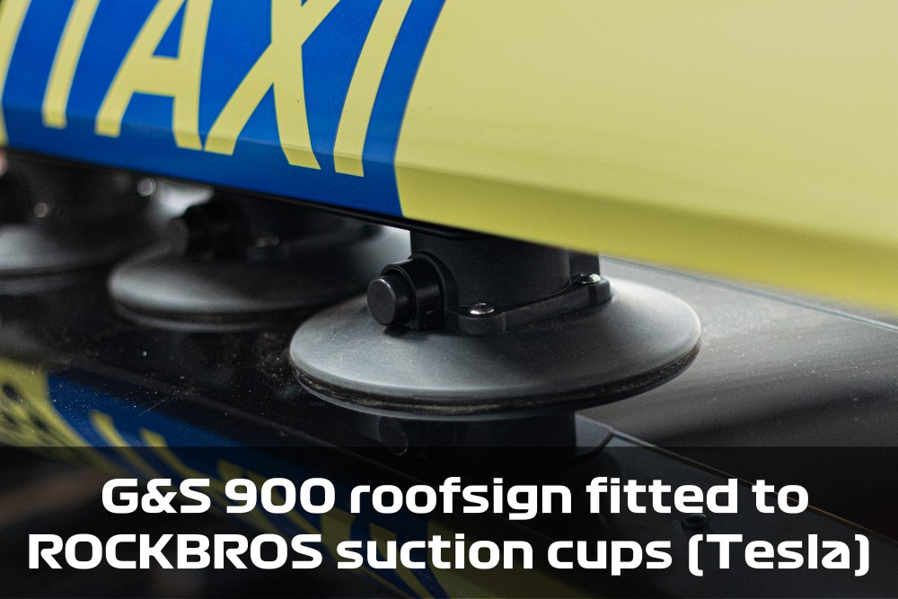 Taxi Roofsign With Suction Cups G&S 900