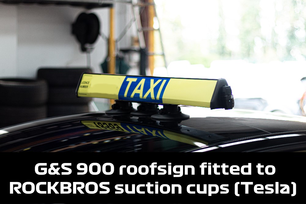 Taxi Roofsign With Suction Cups G&S 900