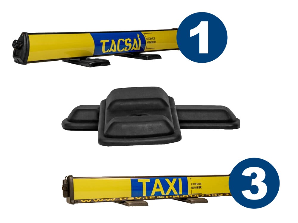 Taxi Roofsign Magnet Covers (set of two)