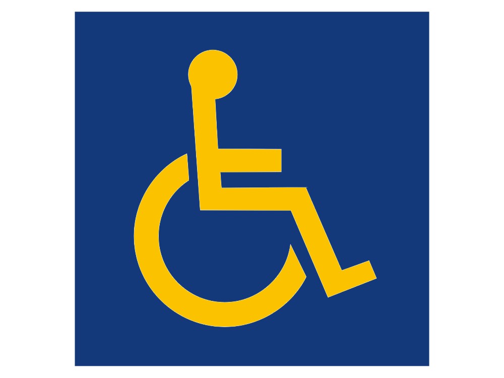 Taxi Roofsign Wheelchair Stickers (set of 2)