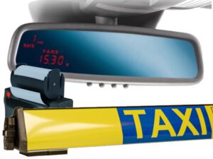 hale mirror taxi meter roofsign and printer package