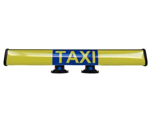 taxi roof sign with suction cups