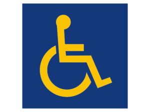 taxi wheelchair sticker
